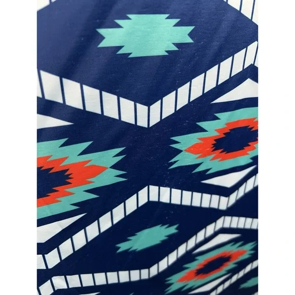 Raised By Coyotes Men's Large Short Sleeve Aztec Southwestern Golf Polo Shirt - Picture 5 of 6